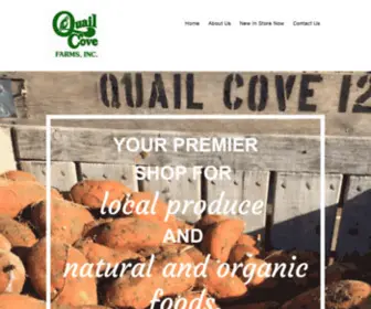 Quailcovefarms.com(Quail Cove Farms) Screenshot