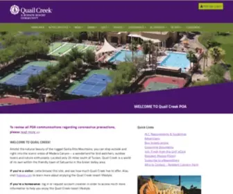 Quailcreekhoa.org(Robson Ranch) Screenshot