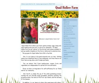 Quailhollowfarmcsa.com(Quail Hollow Farm CSA) Screenshot