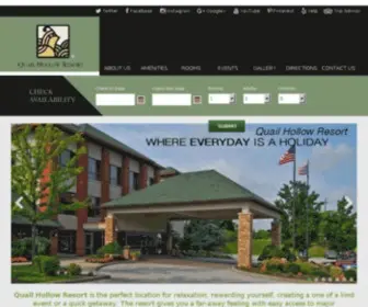 Quailhollowresort.com(Painesville Hotels) Screenshot