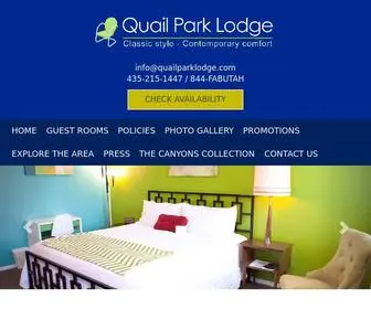 Quailparklodge.com(Quail Park Lodge) Screenshot