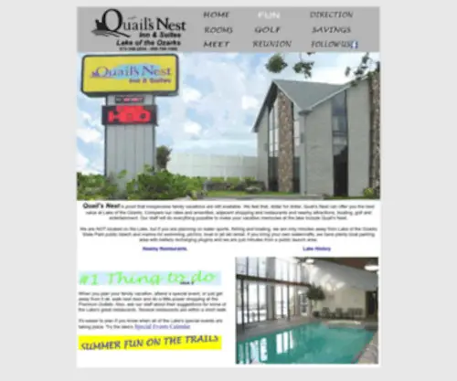 Quailsnest.com(Quail's Nest Inn & Suites) Screenshot