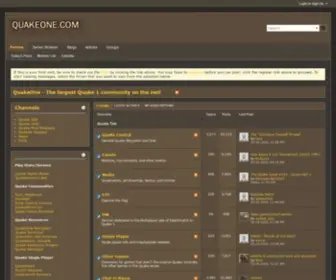 Quakeone.com(The largest Quake 1 community on the net) Screenshot