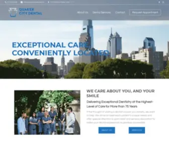 Quakercitydental.com(Dentist in Philadelphia) Screenshot