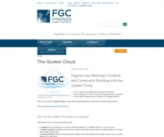 Quakercloud.org(Friends General Conference) Screenshot