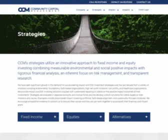 Quakerfunds.com(Community Capital Management) Screenshot