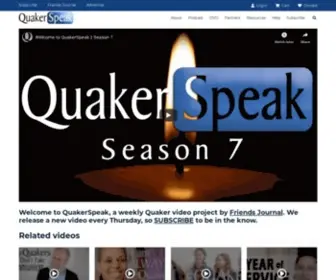Quakerspeak.com(Home Page) Screenshot