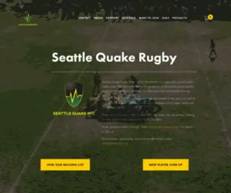 Quakerugby.org(Seattle Quake Rugby) Screenshot