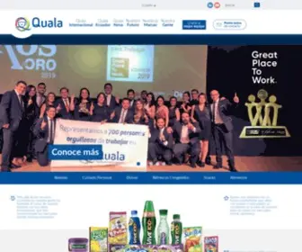 Quala.com.ec(La multinacional de consumo masivo con presencia en 8 países de Centro y Sur América) Screenshot