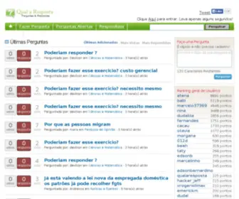 Qualaresposta.com.br(Perguntas e Respostas) Screenshot