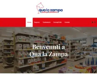 Qualazampasnc.com(Qua la Zampa è il negozio dedicato agli animali a Noventa Vicentina) Screenshot