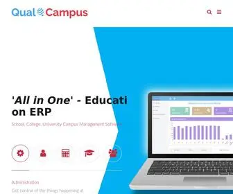 Qualcampus.com(End to End Education ERP software for Higher Education) Screenshot