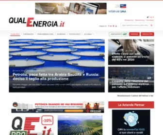 Qualenergia.it(Il portale dell'energia sostenibile che analizza mercati e scenari) Screenshot