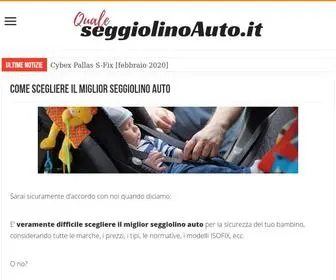 Qualeseggiolinoauto.it(Quale Seggiolino Auto) Screenshot