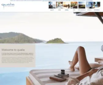 Qualia.com.au(Qualia® Luxury Resort) Screenshot