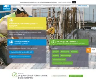 Qualibat.com(Organisme de qualification et certification BTP) Screenshot