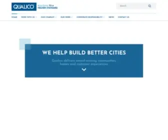 Qualico.com(Fully Integrated Real Estate Company) Screenshot