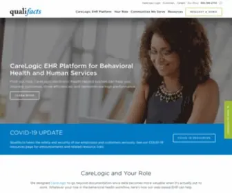 Qualifacts.com(Behavioral Health EHR Software) Screenshot