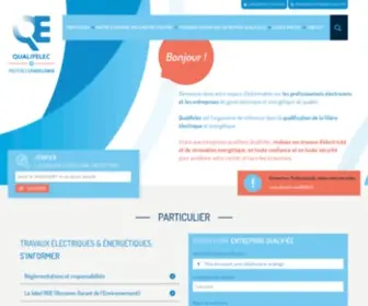 Qualifelec.fr(Accueil) Screenshot