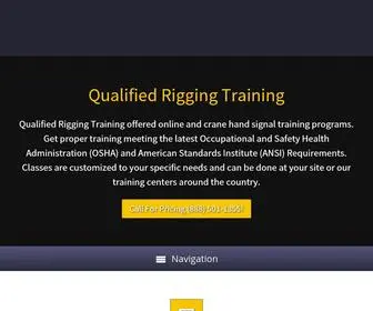 Qualifiedriggingtraining.com(Qualified Rigging Training Online and Crane Hand Signal Training Qualified Rigging Training Online and Crane Hand Signal Training) Screenshot