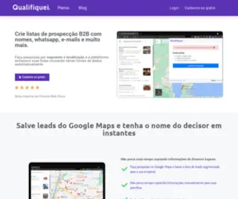 Qualifiquei.com.br(Leads) Screenshot