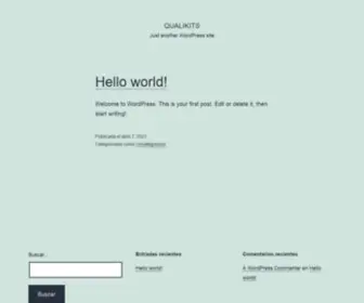 Qualikits.com(Just another WordPress site) Screenshot