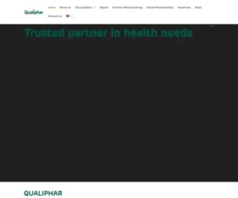 Qualiphar.be(Voorschriftvrije geneesmiddelen en gezondheidsproducten) Screenshot