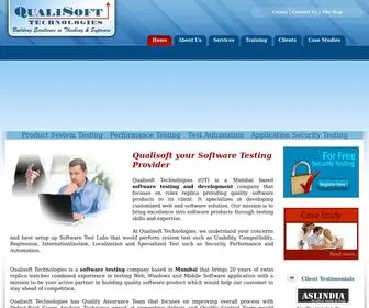 Qualisofttech.com(Qualisoft your Software Testing Provider) Screenshot