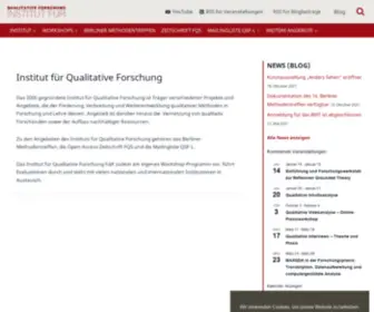 Qualitative-Forschung.de(Institut) Screenshot