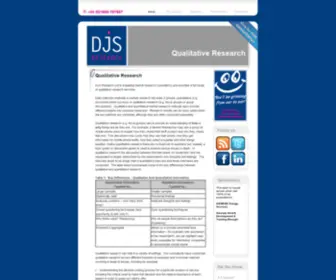 Qualitativeresearch.org.uk(By DJS Market Research Ltd) Screenshot