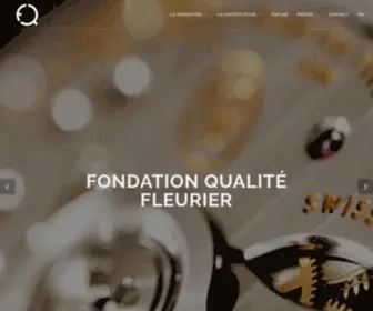 Qualite-Fleurier.ch(Fondation Qualité Fleurier) Screenshot