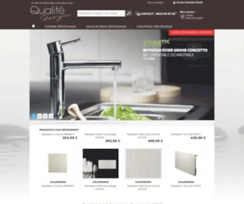 Qualitedesign.fr(Chauffage maison) Screenshot