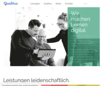 Qualitus.de(E-Learning Anbieter aus Deutschland) Screenshot