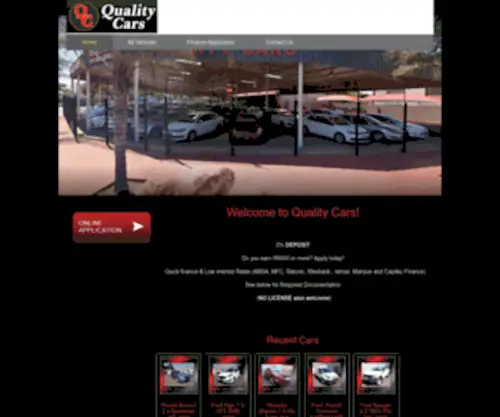 Quality-Cars.co.za(Quality Cars) Screenshot