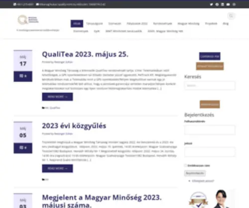Quality-MMT.hu(Magyar Minőség Társaság) Screenshot