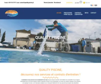 Quality-Piscine.fr(Quality Piscine) Screenshot