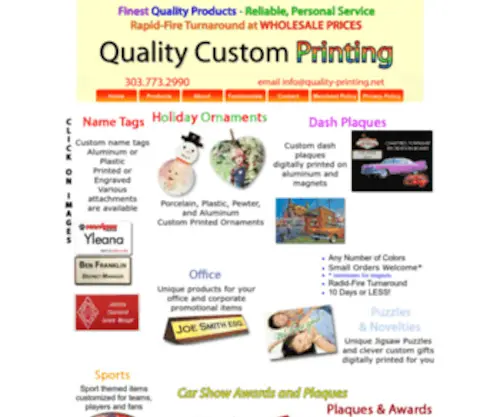 Quality-Printing.net(Custom Printed Items) Screenshot