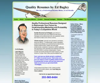 Quality-Resumes-BY-ED-Bagley.com(Hire Ed) Screenshot