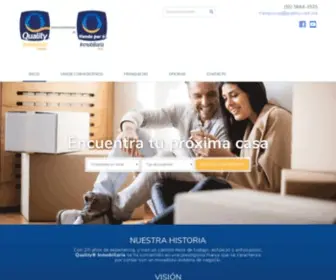 Quality.com.mx(Bienvenido a Quality Inmobiliaria) Screenshot