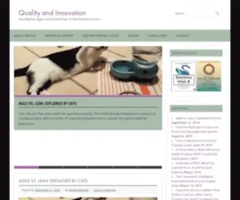 Qualityandinnovation.com(Aligned, Agile, Data-Driven Operations for 2020 and Beyond) Screenshot