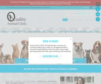 Qualityanimalclinic.com(Reliable and Trusted Animal Clinic) Screenshot