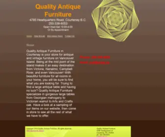 Qualityantiquefurniture.ca(Quality Antique Furniture) Screenshot