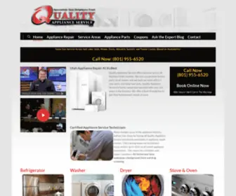 Qualityappliancesvc.com(Quality Appliance Service) Screenshot