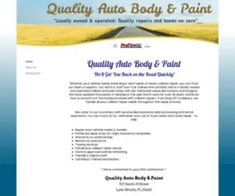 Qualityautobodylw.com(QUALITY AUTO BODY & PAINT) Screenshot