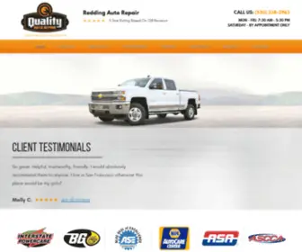 Qualityautorepairredding.com(Redding Auto Repair) Screenshot