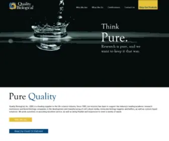 Qualitybiological.com(Qualitybiological) Screenshot