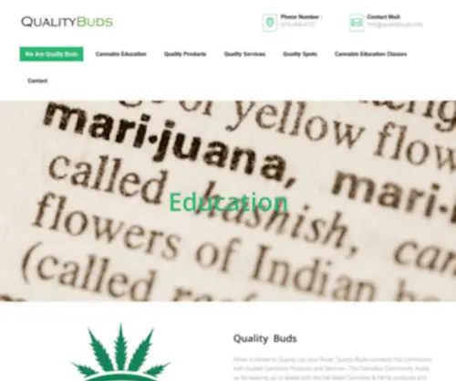 Qualitybuds.info(We Are Quality Buds) Screenshot