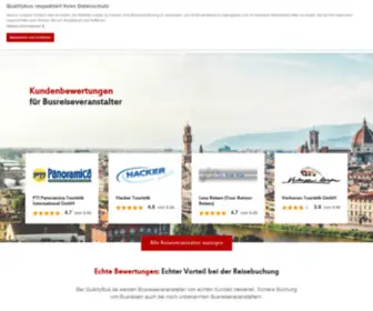 Qualitybus.de(Bewertungsplattform für Busreiseveranstalter) Screenshot