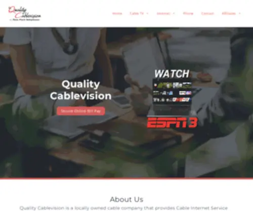 Qualitycablevision.com(Quality Cablevision by New Paris Telephone Inc) Screenshot