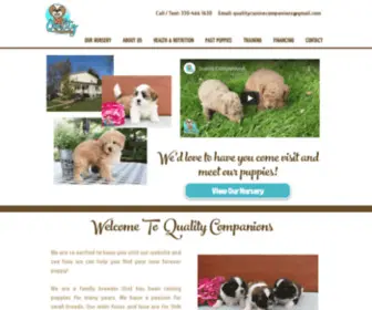 Qualitycaninecompanions.com(Quality Canine Companions) Screenshot